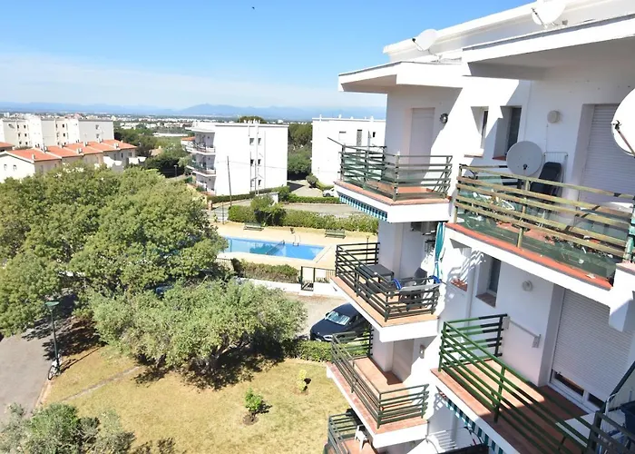 Rnet - Mas Oliva Studio, Piscina, Terraza Roses